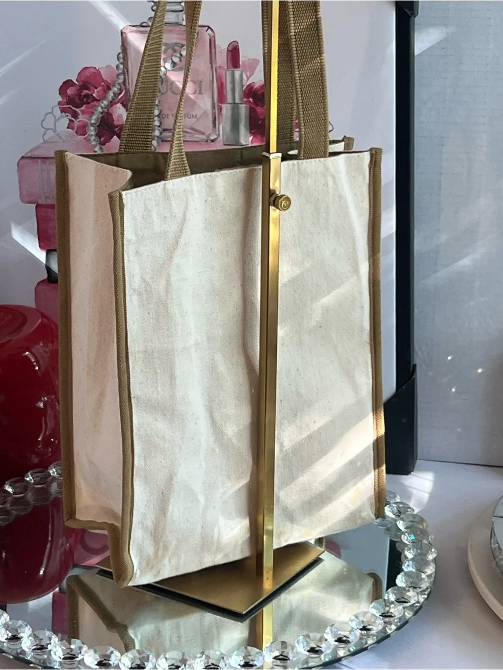 Vintage  Bourgeois Parfums, Paris canvas Graphic tote bag